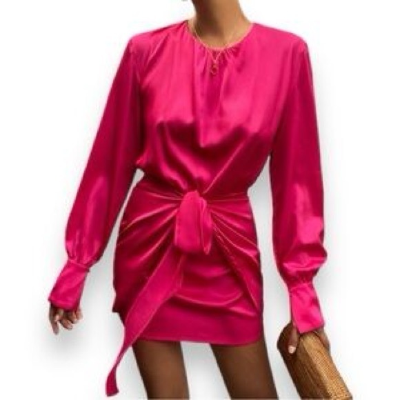 Morrisday The Label Dresses & Skirts - Elegant Pink Satin Dress